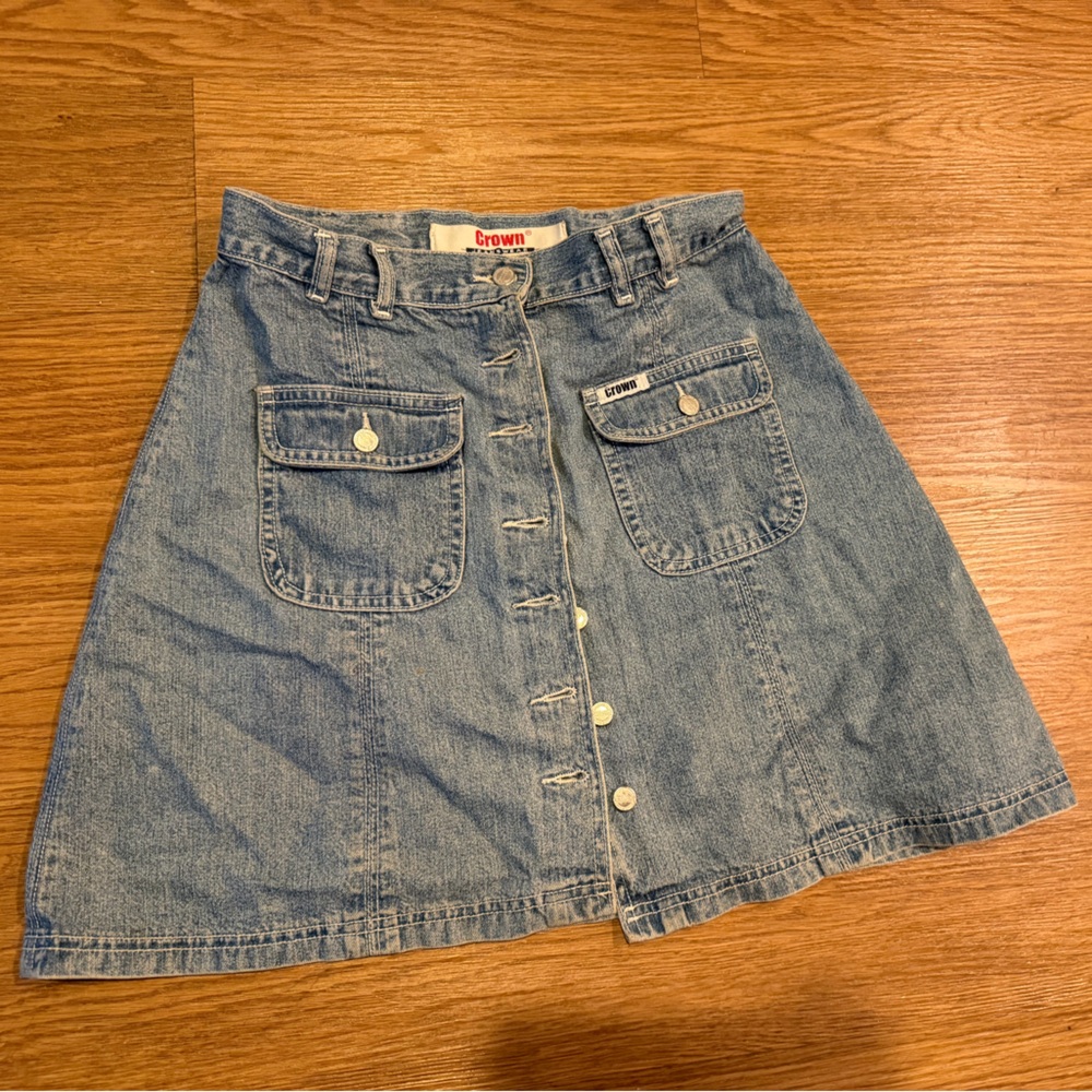 Crown Blue Denim Skirt